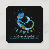 マーメイドムーンスピリチュアルタロット読の〔占星術の〕十二宮図星 スクエア名刺 (正面)