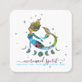 マーメイドムーンスピリチュアルタロット読ズ スクエア名刺 (正面)