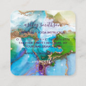 マーメイドムーンスピリチュアルタロット読ズ スクエア名刺 (裏面)