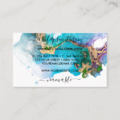 マーメイドムーンスピリチュアル〔占星術の〕十二宮図 グラデーション 名刺 (裏面)