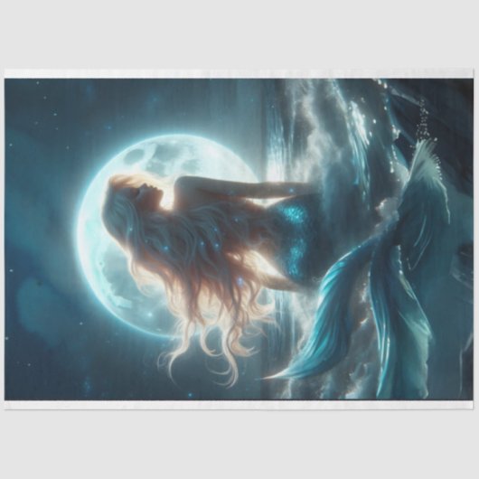 マーメイドムーンティッシュペーパー 薄葉紙 (正面)