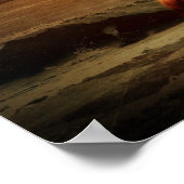 マーメイドムーンビーチと海 ポスター (角)