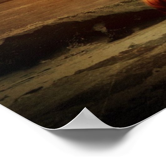 マーメイドムーンビーチと海 ポスター (角)