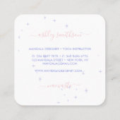 マーメイドムーンフレーズ スクエア名刺 (裏面)