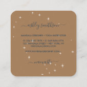 マーメイドムーンフレーズnavy star night スクエア名刺 (裏面)