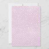 マーメイドムーン海海の馬の女の子ベビーシャワー 招待状 (裏面)