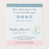 マーメイドムーン&スターズミスティックバスサンキューカード (内部フラット)