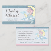 マーメイドムーン&スターズミスティックピンクヘアシーサイレン 名刺 (正面/裏面)