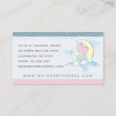 マーメイドムーン&スターズミスティックピンクヘアシーサイレン 名刺 (裏面)