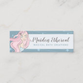 マーメイドムーン&スターズ神秘的サイレンのソーシャルメディア スキニー名刺 (正面)