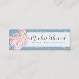 マーメイドムーン&スターズ神秘的サイレンのソーシャルメディア スキニー名刺