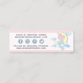 マーメイドムーン&スターズ神秘的サイレンのソーシャルメディア スキニー名刺 (裏面)