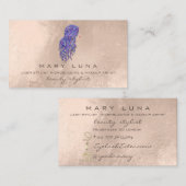 マーメイドメイクアップアーティストラッズヘアスタイルアイボリー 名刺 (正面/裏面)