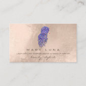 マーメイドメイクアップアーティストラッズヘアスタイルアイボリー 名刺 (正面)