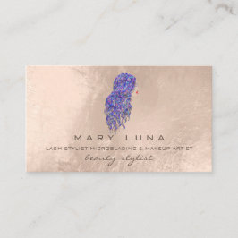 マーメイドメイクアップアーティストラッズヘアスタイルアイボリー 名刺