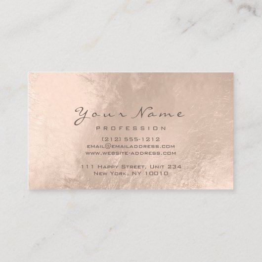 マーメイドメイクアップラッシュヘアドレッサーアイボリーパープル 名刺 (裏面)