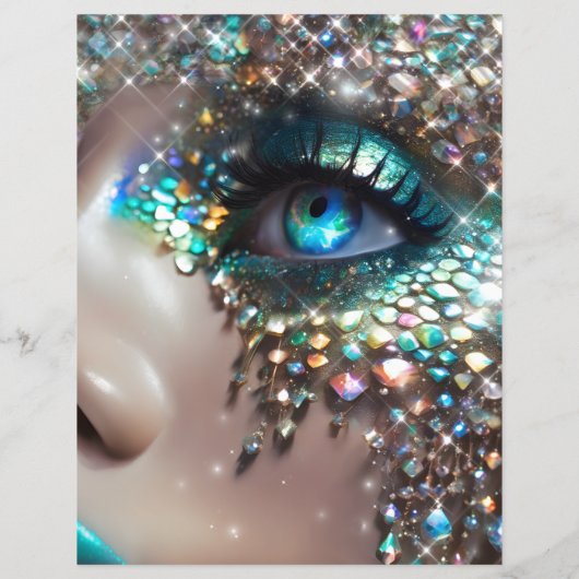 マーメイドメイクアップ顔宝石 (裏面)