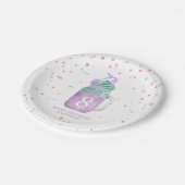 マーメイドメイソンジャールミルクシェイクガールズ誕生日時代 ペーパープレート (アングル)