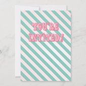 マーメイドモダン誕生日パーティーへの招待 招待状 (裏面)