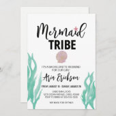 マーメイドモダン部族バチェロレッテ招待状 招待状 (正面/裏面)