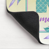 マーメイドモノグはかりで測ラム |水彩グラデーションフローラ マウスパッド (コーナー)