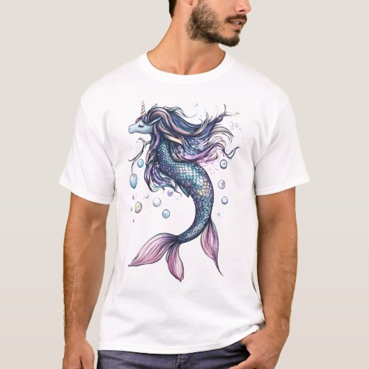 マーメイドユニコーンハイブリッド (1) Tシャツ (正面)