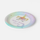 マーメイドユニコーン紙プレート ペーパープレート (アングル)