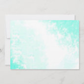 マーメイドユニコーン誕生日の招待マジカルパーティー 招待状 (裏面)