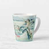 マーメイドライディングシーヘビサンダー_コーブ   カフェラテマグ (右アングル)