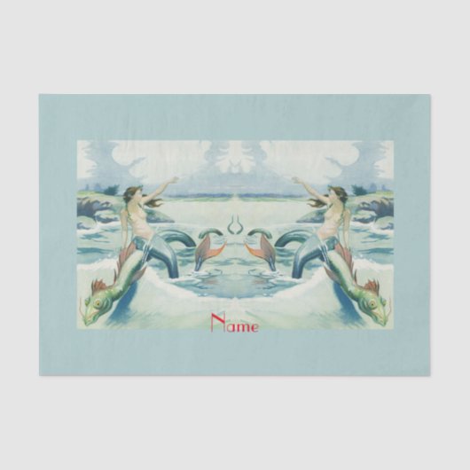 マーメイドライディングシーヘビサンダー_コーブ   薄葉紙 (正面)