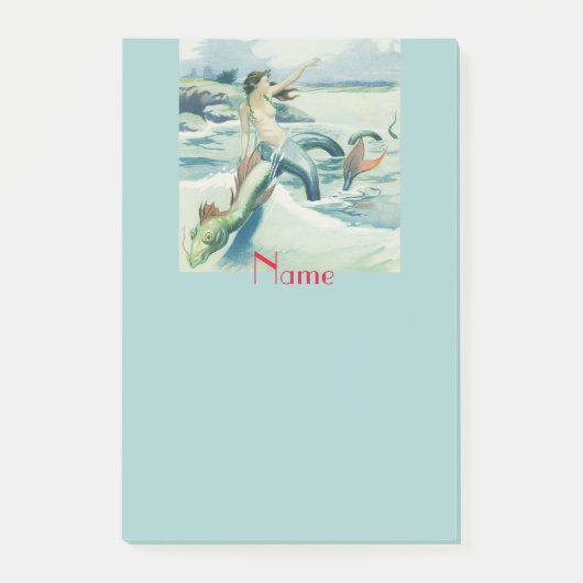 マーメイドライディングシーヘビThunder_Cove ポストイット (正面)