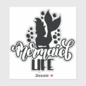 マーメイドライフおもしろいビーチ シール (シート)