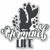 マーメイドライフおもしろいビーチ シール (正面)