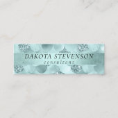マーメイドラグジュエスケール |シーフオムミントグリーンブランディング スキニー名刺 (正面)