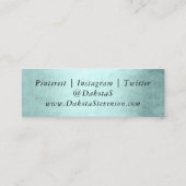 マーメイドラグジュエスケール |シーフオムミントグリーンブランディング スキニー名刺 (裏面)