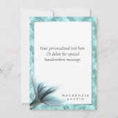 マーメイドラックステール |シーフオムミントグリーンアクアカスタム ノートカード (正面)