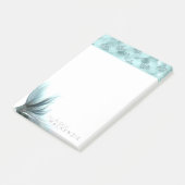 マーメイドラックステール |シーフオムミントグリーンアクアカスタム ポストイット (アングル)