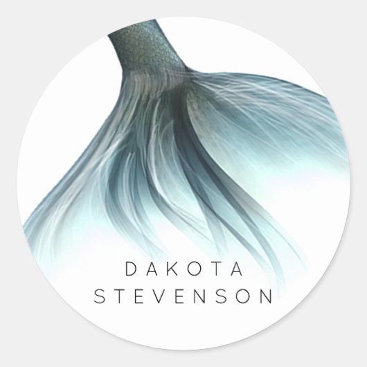 マーメイドラックステール |シーフオムミントグリーンアクアカスタム ラウンドシール (正面)