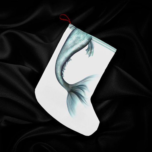 マーメイドラックステール |シーフオムミントグリーンアクアシェン スモールクリスマスストッキング