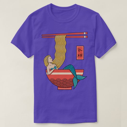 マーメイドラーメン Tシャツ (デザイン正面)