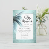 マーメイドリュックス |シーフオムミントグリーンアクアシャワー 招待状 (スタンド正面)