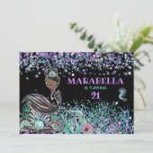 *~*マーメイドルクスグラムアンダーザシー21誕生日 招待状 (スタンド正面)