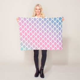 マーメイドレインボーカラー フリースブランケット