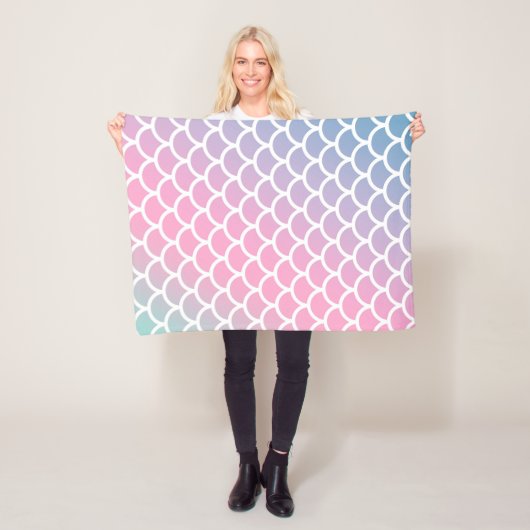 マーメイドレインボーカラー フリースブランケット (インサイチュ)
