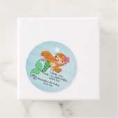 マーメイドレッドヘアメッセージカード フェイバータグ (インサイチュ)