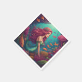 マーメイドレッド スタンダードカクテルナプキン (角)