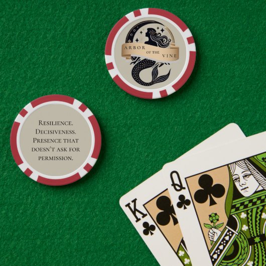 マーメイドロゴトランプのポーカーチップ ポーカーチップ (ポーカーテーブル (ダブル))