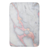 マーメイドロセゴールドグリッター大理石 バスマット (正面縦)