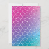 マーメイドローラースケートで滑る誕生日パーティー 招待状 (裏面)