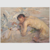 マーメイドヴィンテージアートワークビーチアート 薄葉紙 (正面)